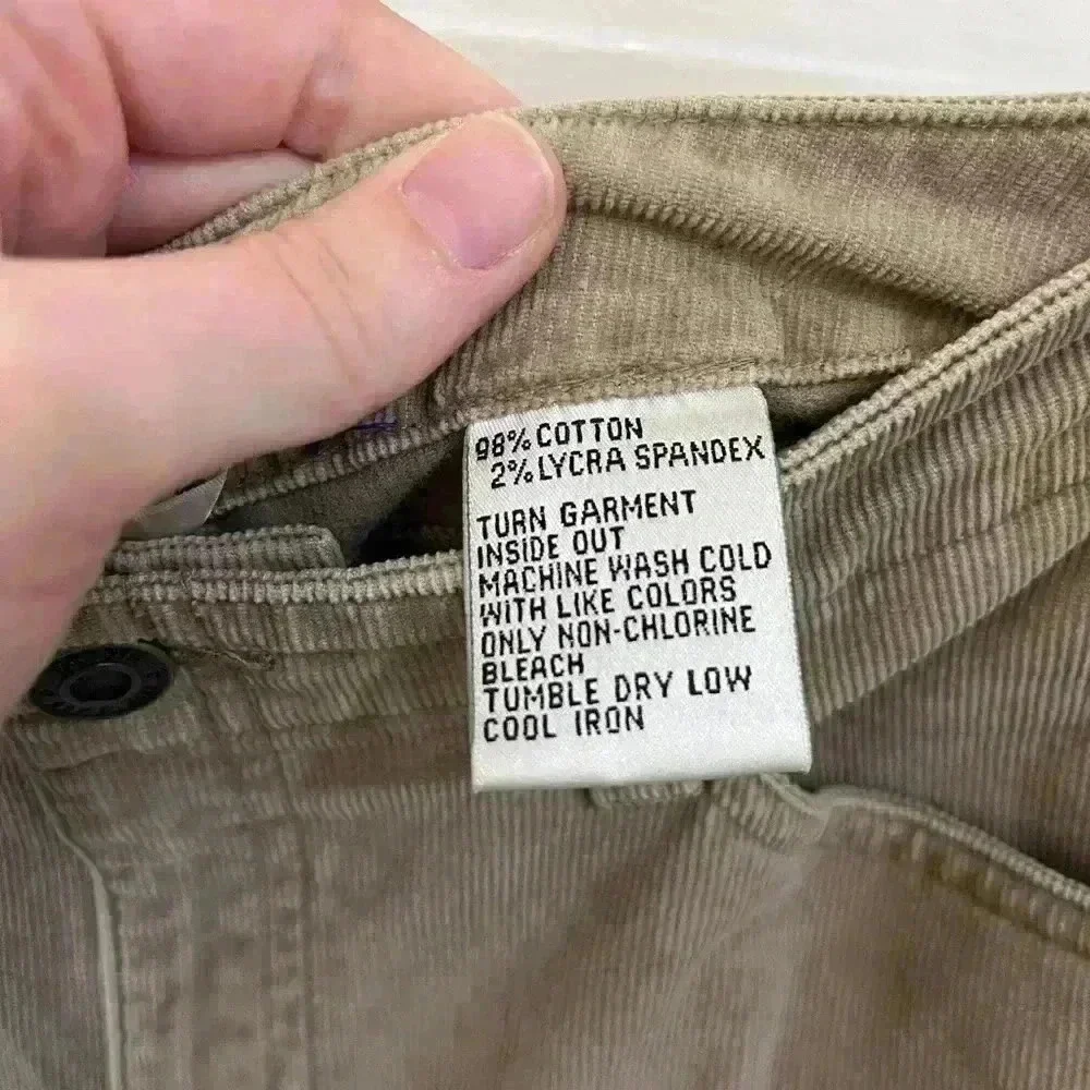talbots petite tan corduroy, straight leg‎ pants women size 8
